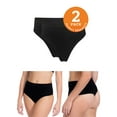 thumbnail image 1 of Perfect Slimmers by MAGIC Bodyfashion Women's 2 Pack High Waisted Shaping Thong, 1 of 6