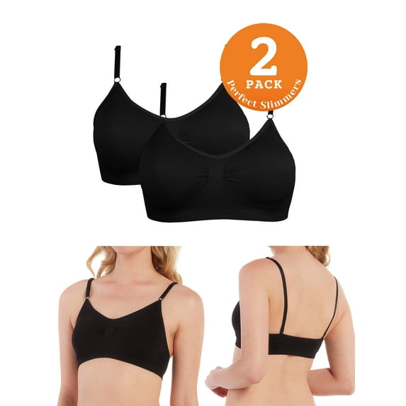 Perfect Slimmers by MAGIC Bodyfashion Women's Perfect Bra Spaghetti Straps 2-Pack