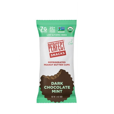 Perfect Snacks Refrigerated Dark Chocolate Mint Peanut Butter Cups 2 ea