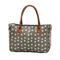 thumbnail image 1 of Myra Bag Women's Freedom Of Stars Grey Tote Bag Double Handle Canvas New, 1 of 6