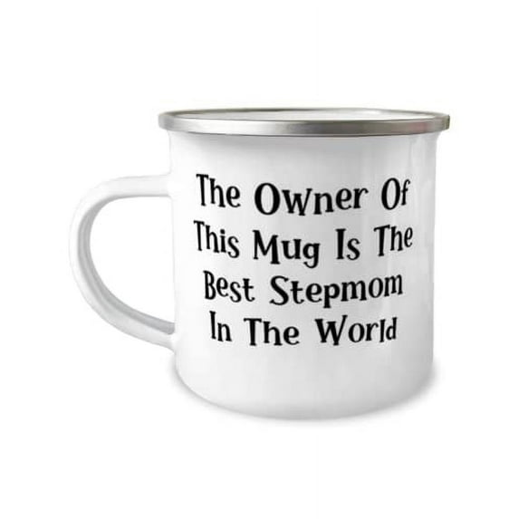 Perfect Stepmom, The Owner Of This Mug Is The Best Stepmom In The World, Mother's Day 12oz Camper Mug For Stepmom