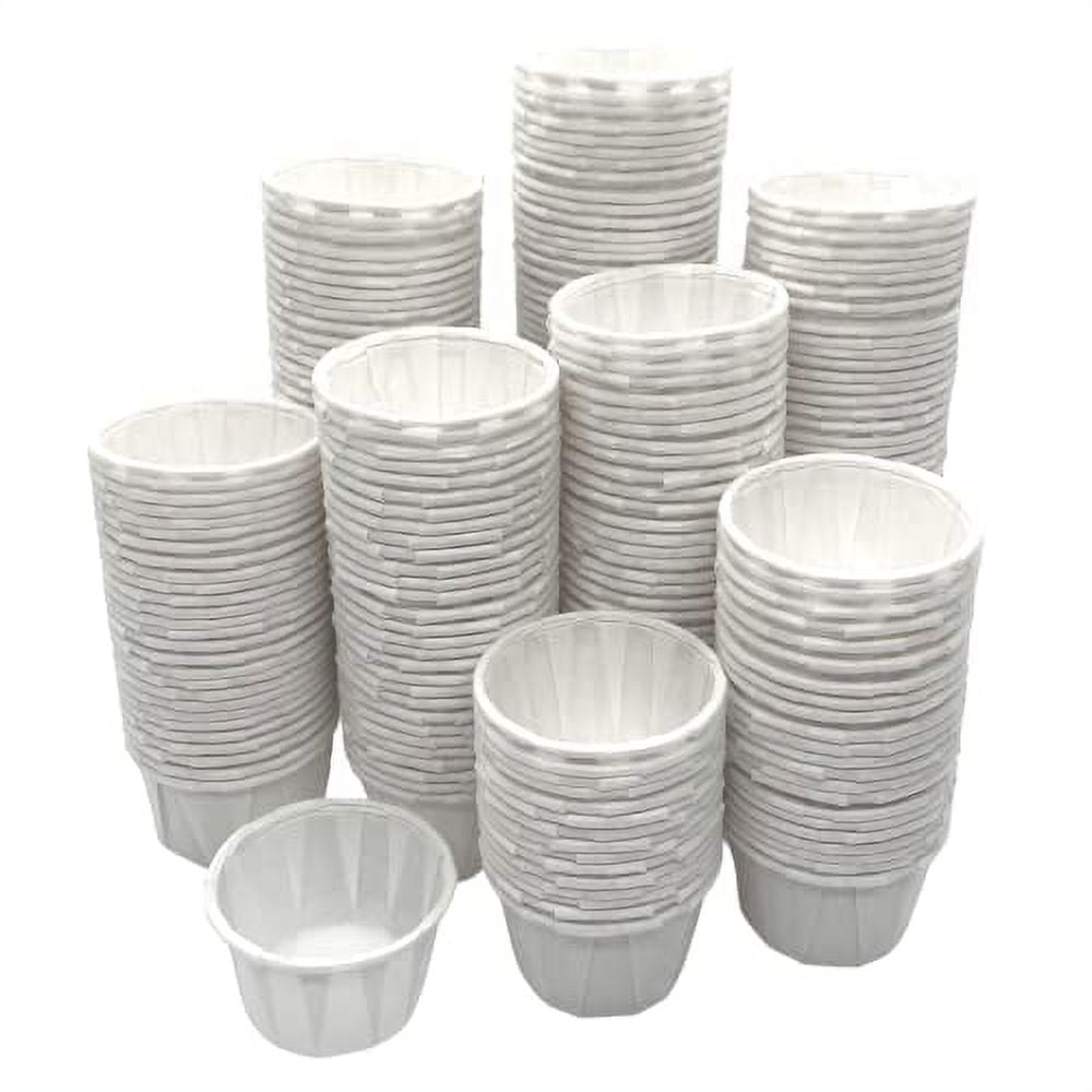 [250 Count] Disposable 1 Ounce Paper Souffle Medicine Cups for ...