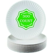 Perfect Stix Paper Plate 6" Paper Plates White, Pack of 300 (Packaging May Vary)