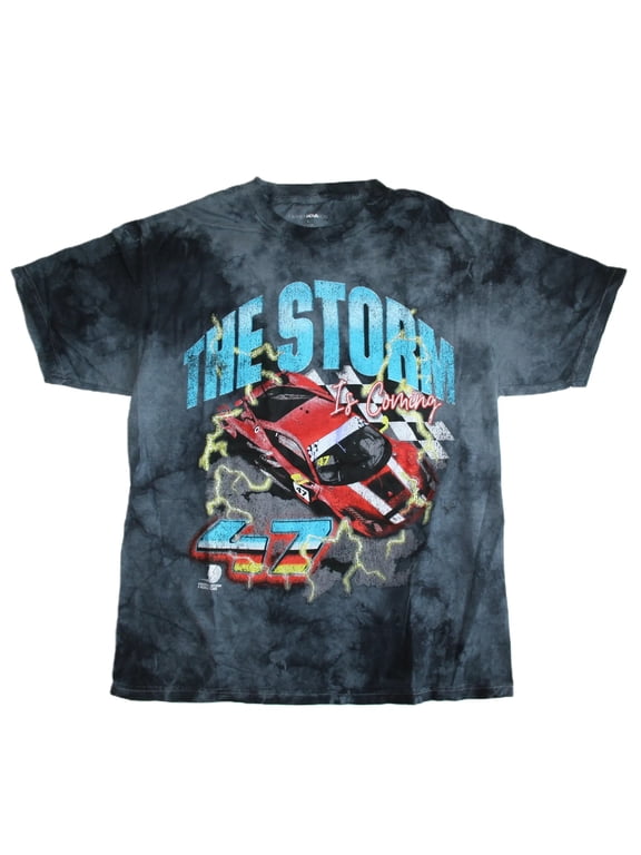 Perfect Storm Racing Team The Storm is Coming Men's Graphic Print T-Shirt (Large)