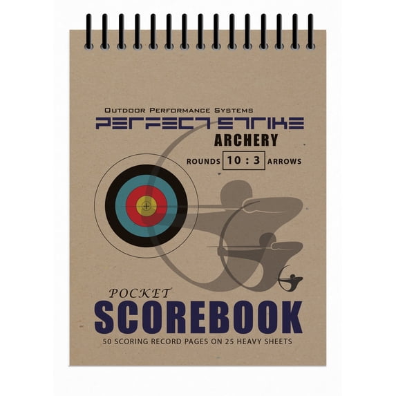 Perfect Strike Archery SCOREBOOK with Scoring Instructions. Perfect Strike System 10:3. (5.5" x 4.25") (2 Books)