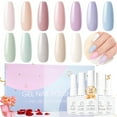 thumbnail image 1 of Perfect Summer Gel Nail Polish, 12 Colors Gel Polish Macaron Light Nude Soak Off UV Nail Polish Gel, Manicure DIY Salon Nail Art Gift for Women Girls, 1 of 8