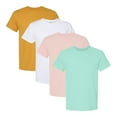 thumbnail image 1 of Perfect-T Bulk T-Shirt For Men, 100% Ring-Spun USA Cotton, Assorted Short Sleeve Crewneck Plain Tees (Bright Color 4 Pack, L), 1 of 7