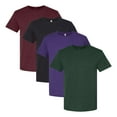 thumbnail image 1 of Perfect-T Bulk T-Shirt For Men, 100% Ring-Spun USA Cotton, Assorted Short Sleeve Crewneck Plain Tees (Dark Color 4 Pack, XL), 1 of 7