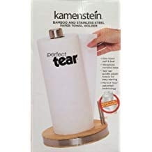Perfect Tear Bamboo and Stainless Steel Paper Towel Holder