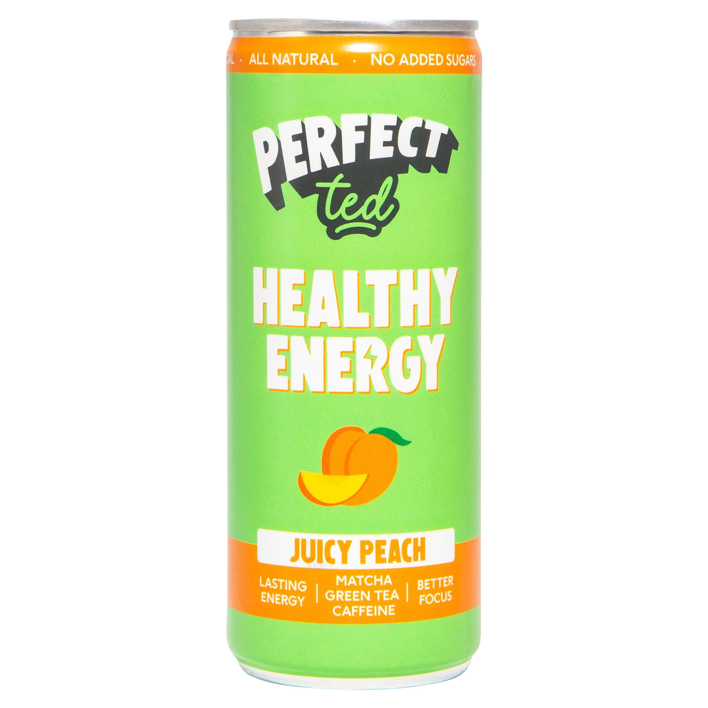 Perfect Ted Healthy Energy Drink - Juicy Peach 250ml, Imported from Britain