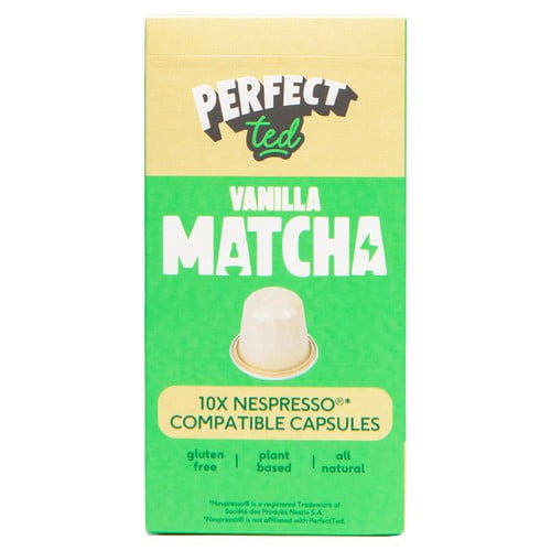 Perfect Ted Matcha Pods Vanilla Bean 10's, British Import (Pack of 3)