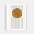 thumbnail image 1 of Perfect Touch - Mixed Media Geometric Abstract Minimalist Modern Art Mid-Century Modern Line Art Pattern White Framed Wall Art Print 9 x 12 inches, 1 of 1
