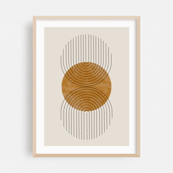 Perfect Touch - Mixed Media Oak Framed Wall Art Print 16 x 24 inches