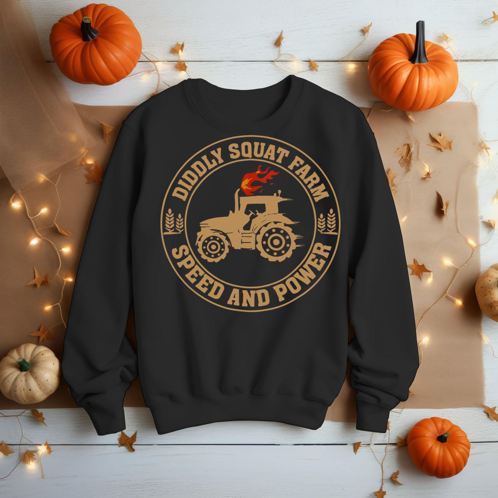 Perfect Tractor Design Diddly Squat Farm Speed And Power TShirt