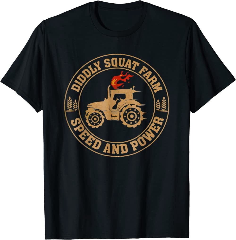 T-shirt Diddly Squat Farm Shop Lambo - Vert, Coton 100% - Coupe Classique Mixte L/XL