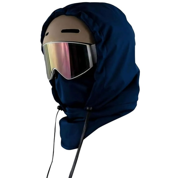 Perfect Unisex Waterproof Hood: 2026 Upgrade Fleece-Lined 3-in-1 Drawstring with Thermal Fleece Mask
