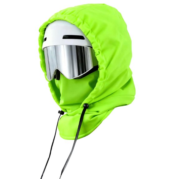 Perfect Unisex Waterproof Hood: 2026 Upgrade Fleece-Lined 3-in-1 Drawstring with Thermal Fleece Mask