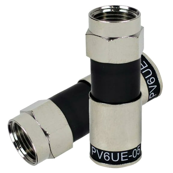 Perfect Vision PV6UE-05 'Ridgeloc' Universal Fit RG6 Coaxial Cable Compression Outdoor and Indoor