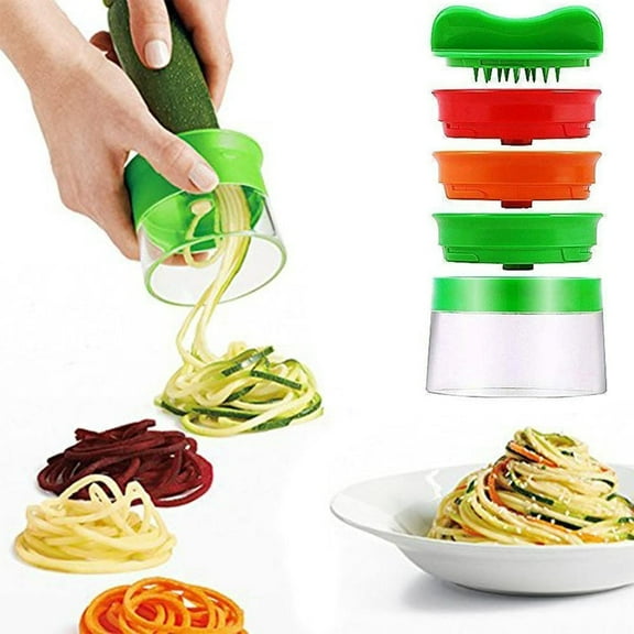 Perfect for Spaghetti-style Carrots, Cucumbers, and Potatoes Spiral Hand Cutter for Vegetable Noodles