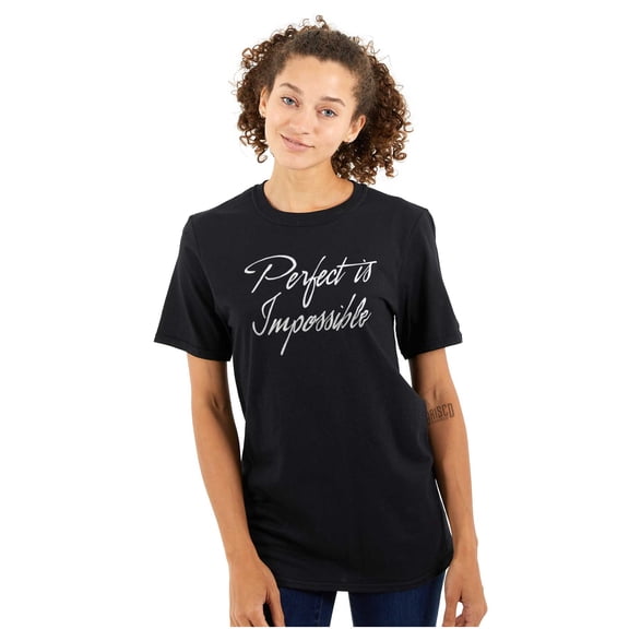 Perfect is Impossible Inspiring Women's Plus Size Graphic Tee Brisco Brands 2X