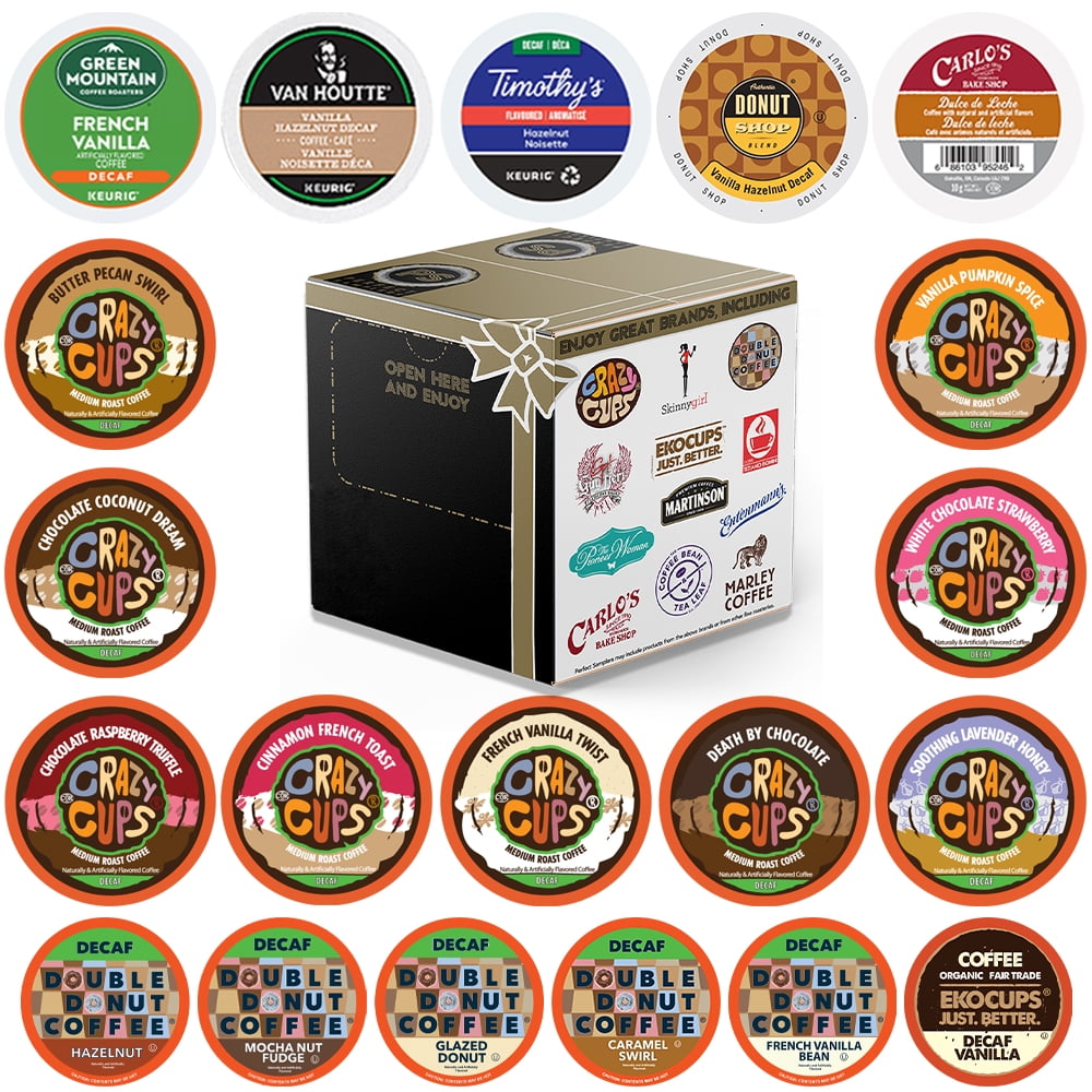 Perfect sampler variety Pack Pods, Flavored Decaf Coffee, 20 Count ...