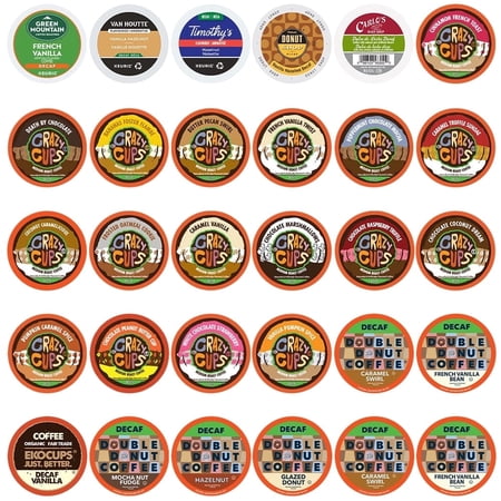 Perfect sampler variety Pack Pods, Flavored Decaf Coffee, 30 Count
