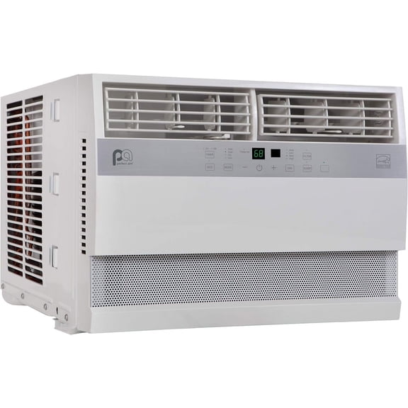 PerfectAire 12,000 BTU 115-Volt Flat Panel Energy Star Window Air Conditioner, Full-Function Remote, Installation Kit, 550 sq. ft.