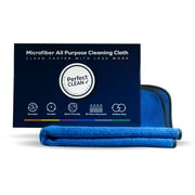 PerfectClean -Microfiber Cleaning Cloth, Absorbent Cleaning Towels, 12 x12, Single Pack, Blue