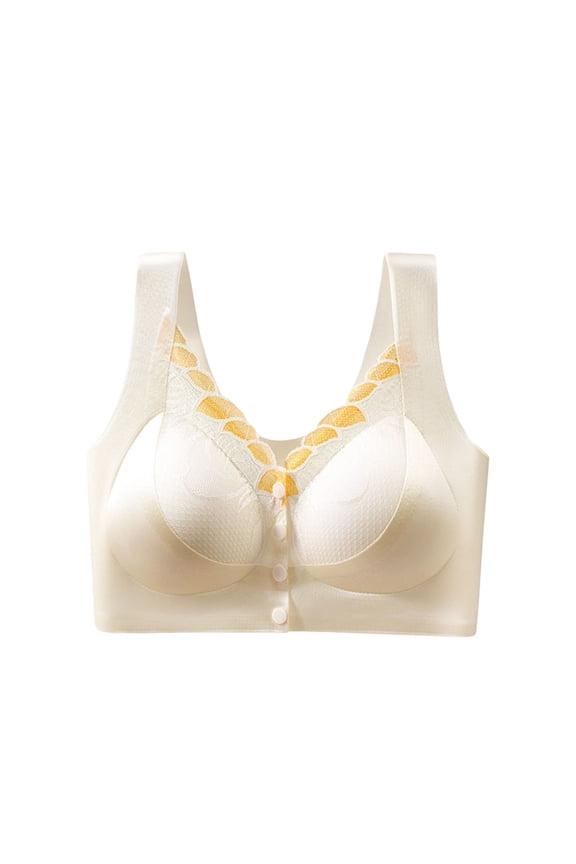 Front Closure Bras for Women Wire Free Posture & Mastectomy Support, Breathable Everyday Comfort