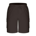 thumbnail image 1 of Perfectbot Men's Bermuda Shorts Elastic Waist Drawstring Lightweight Casual Beach Walking Shorts, 1 of 4
