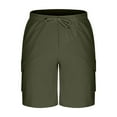 thumbnail image 1 of Perfectbot Men's Bermuda Shorts Elastic Waist Drawstring Lightweight Casual Beach Walking Shorts, 1 of 4