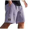 thumbnail image 1 of Perfectbot Men's Daily Jacquard Texture Shorts Casual Lightweight Knee Length Summer Shorts, Sizes S-4XL, 1 of 5