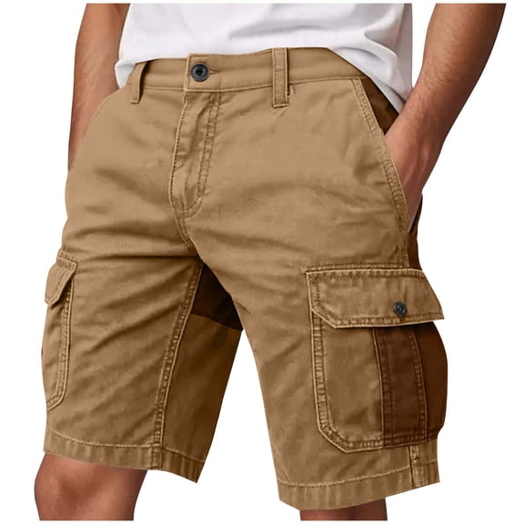 Perfectbot Men's Knee Length Cargo Shorts Lightweight Casual Outdoor Hiking Travel Resisdent Work Shorts