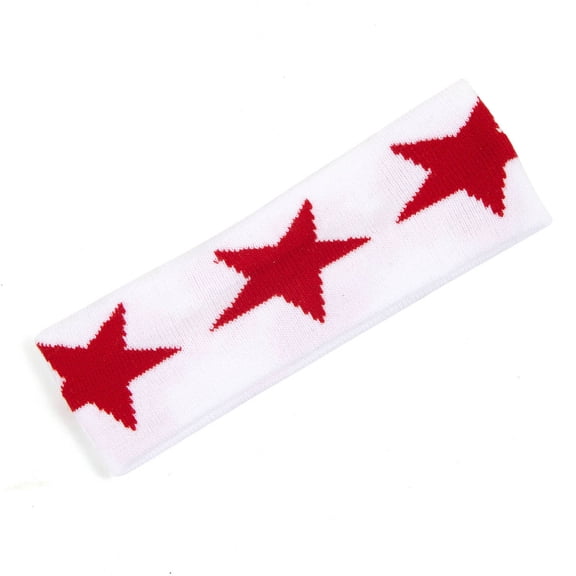 Perfectbot Unisex Star Print Knit Headband, Elastic Stretchy Knitted Head Wrap Hip-hop Street Dance Style
