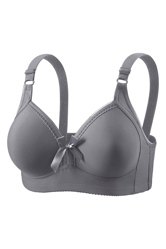 Wireless Bras for Women, Full Coverage Demi Cup with Push Up Support & Sexy Front Knot (S-5XL)