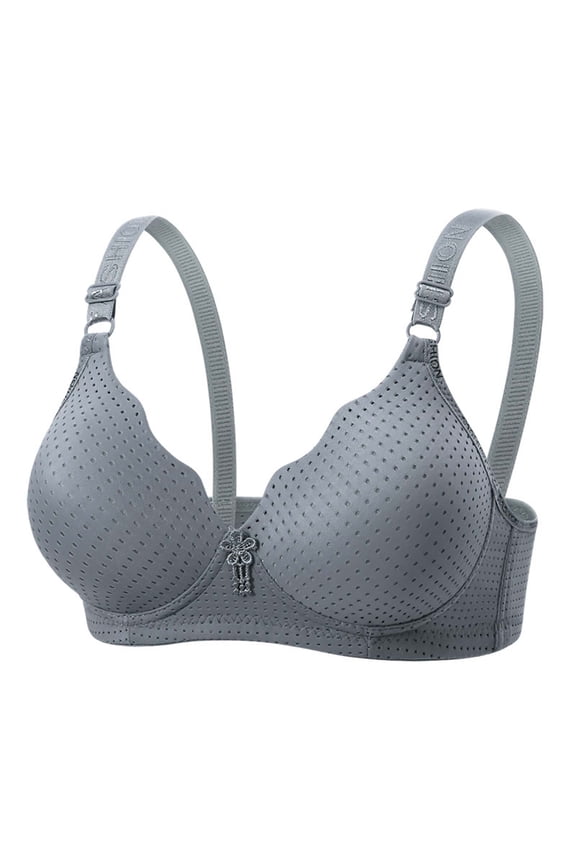 Wireless Push Up Bras for Women, Full Coverage Bra with Molded Cups, Soft Support for Everyday