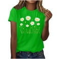 thumbnail image 1 of Perfectbot Women Blouses Summer Fashion Classic Floral Print Short Sleeve Crew Neck T-Shirts,S-3XL, 1 of 3