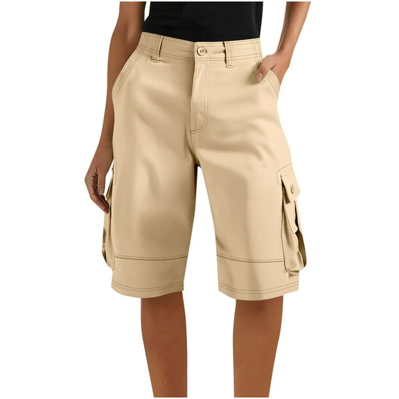 Perfectbot Women's Hiking Cargo Shorts, Lightweight Quick-Dry Shorts for Camping & Casual Summer Wear