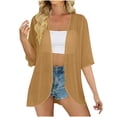 thumbnail image 1 of Perfectbot Women's Sheer Chiffon Open Front Cardigans Lightweight Elbow-Length Sleeve Kimono Summer Cover Ups, 1 of 8