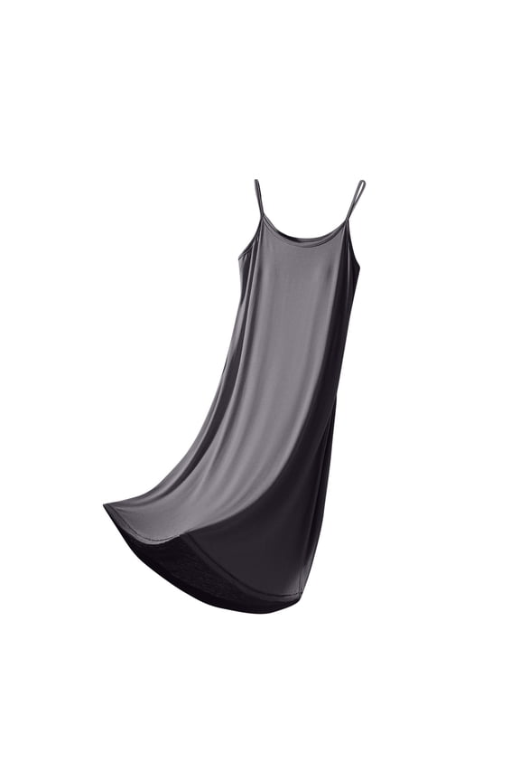 Women's Spaghetti Strap Cami Nightgown, Padded Sleeveless Sleep Dress for Comfy Lounge & Slip