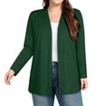 thumbnail image 1 of Perfectbot Women's V-Neck Open Front Cardigan Long Sleeve Loose Fit Casual Kit Cover Up for Spring Fall, 1 of 8
