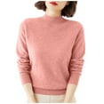 thumbnail image 1 of Perfectbot Women's Warm Winter Sweater Round Neck Long Sleeve Soft Lightweight Comfy Casual Top, 1 of 6