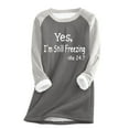 thumbnail image 1 of Perfectbot Women's Yes, I'm Still Freezing Sweatshirt - Fleece & Sherpa Lined Warm Pullover for Winter Loungewear, 1 of 3