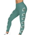 thumbnail image 1 of Perfectbot Womens Football Printed Leggings Tight High Waist Sweatpants Gym Workout Joggers Pants, 1 of 8