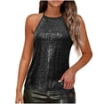 thumbnail image 1 of Perfectbot Womens Sequin Tank Top - Sparkly Dressy Top for Party, Club, Night Disco & Concert Outfits, 1 of 8