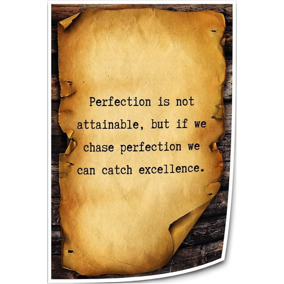 Perfection Is Not Attainable Inspirational Quote Posters Wall Art Oil Painting Artwork Contemporary Prints Deco Canvas Decoration