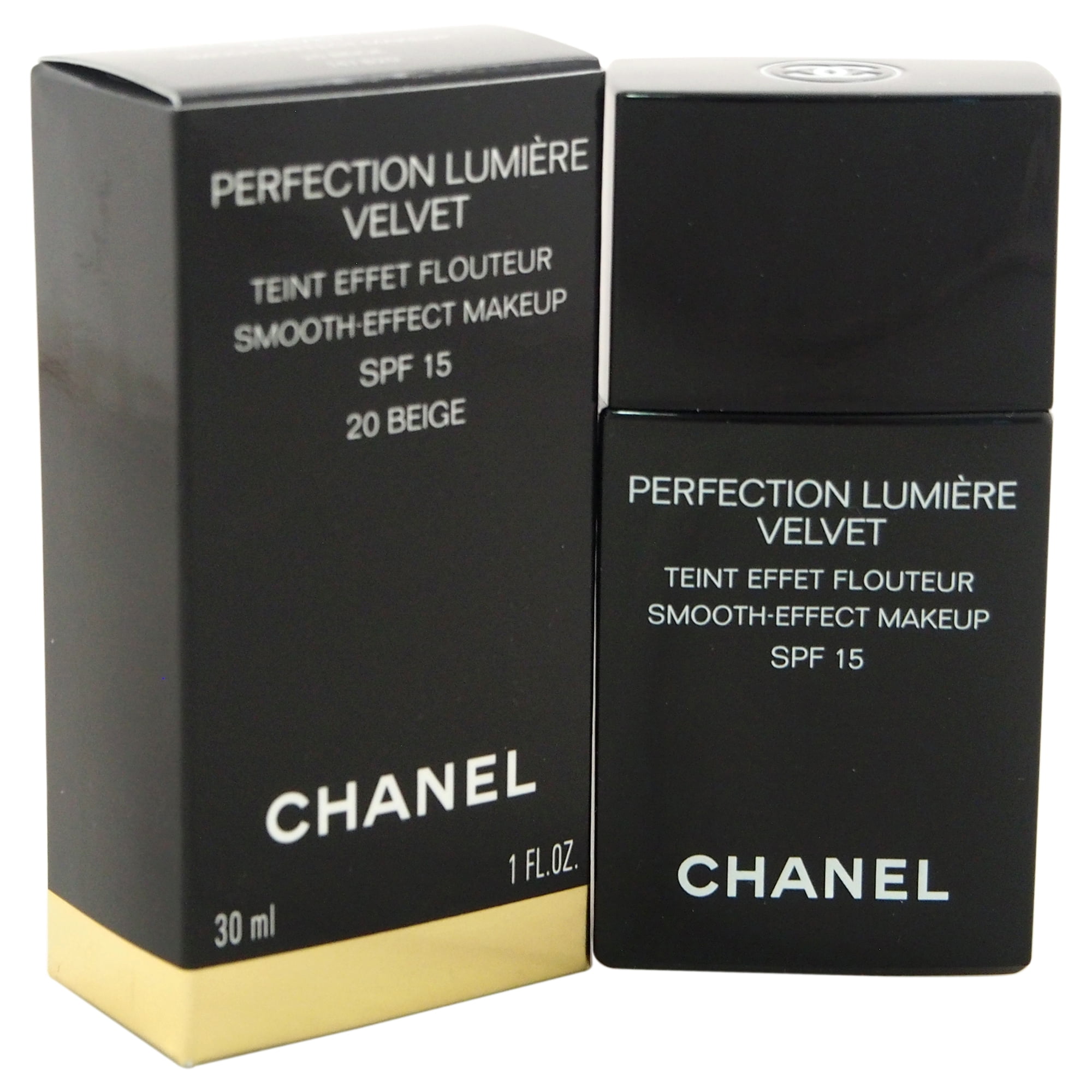 Chanel Perfection Lumiere Velvet Smooth Effect Makeup, SPF 15, Beige 20 - 1 oz bottle