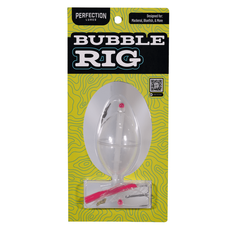 Perfection Lures Bubble Rig Fishing Lure, Pink Saltwater Bait Ocean Fishing