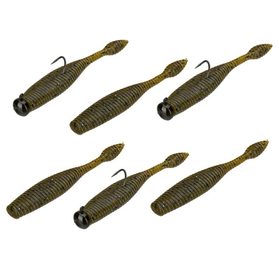 Perfection Lures Dudley's Ned Rig Green Pumpkin Violet Finesse Worm Kit