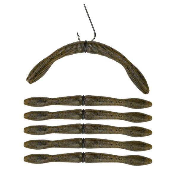 Perfection Lures Dudley's Wacky Worm Kit - Green Pumpkin Violet